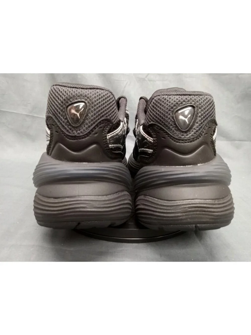 Puma Inverse Dimension PS Sneakers Mesh Black/Silver Kids Size 2.5c NEW NO BOX!